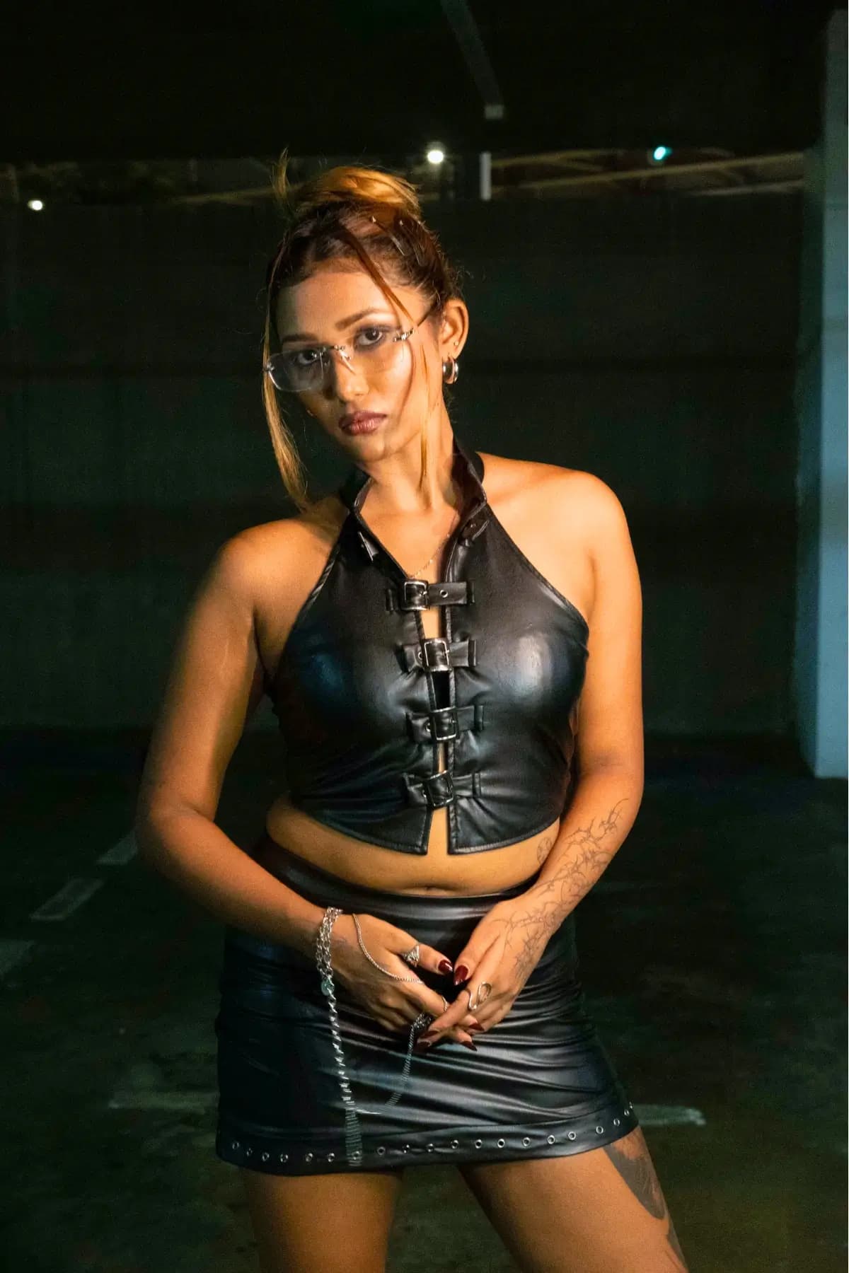 Locked-in halter top